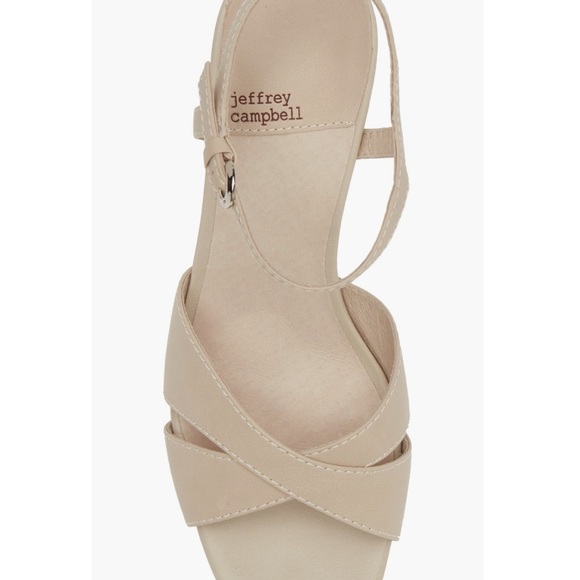Jeffrey Campbell Beige Platform Sandals 10M - Picture 3 of 8